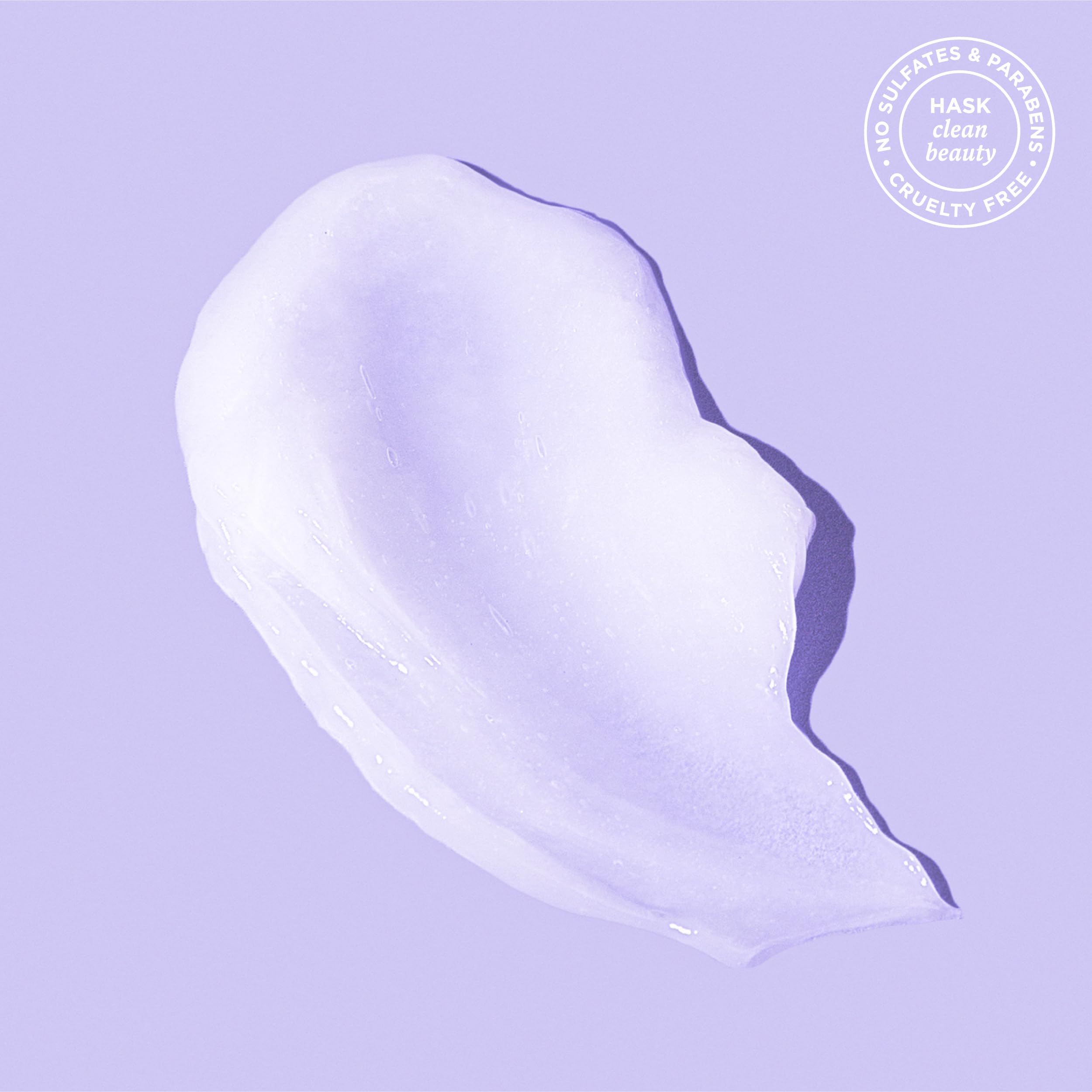 HASK conditioner cream texture demonstrating lightweight hydration