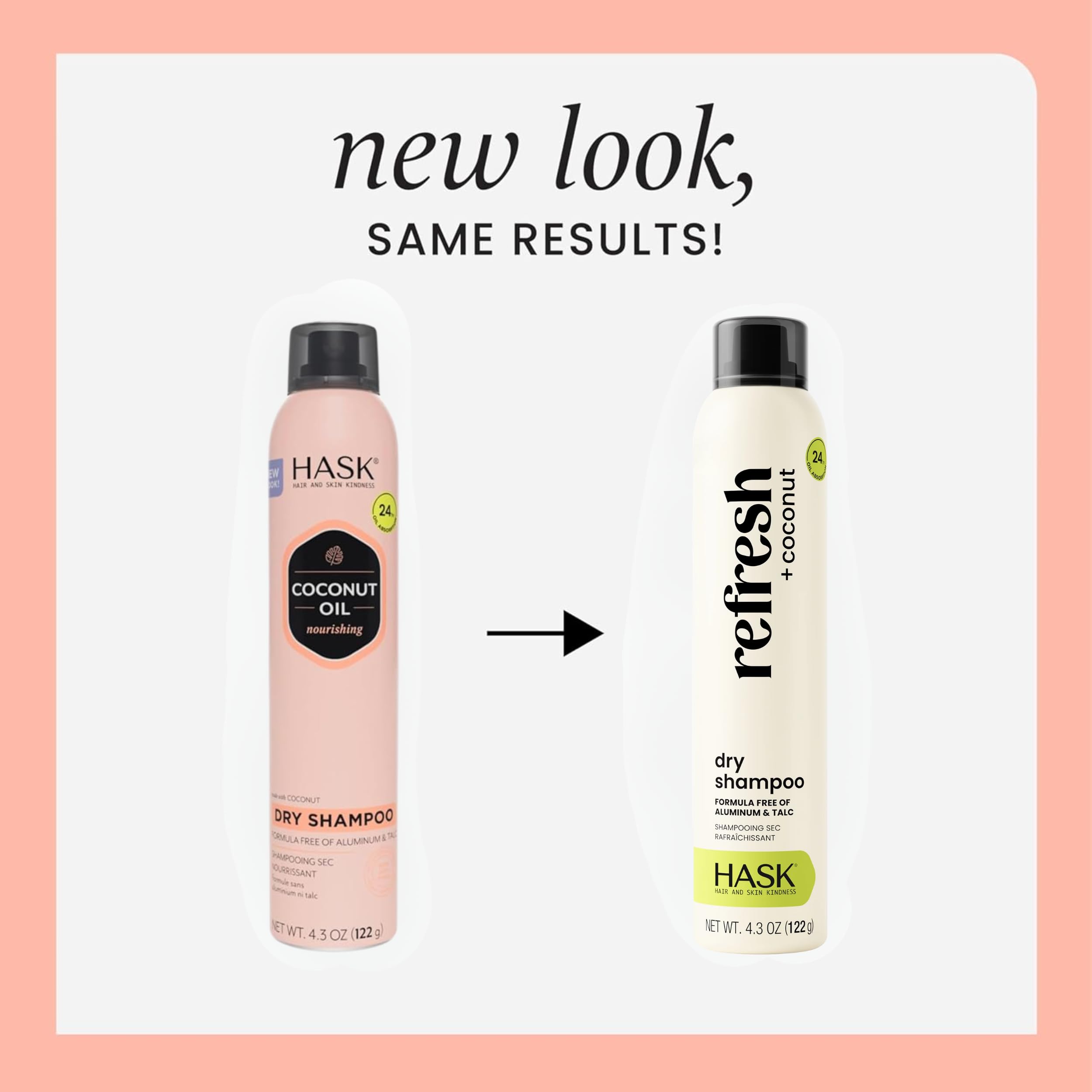 HASK dry shampoo can close-up displaying nozzle and texture, highlighting quick oil absorption