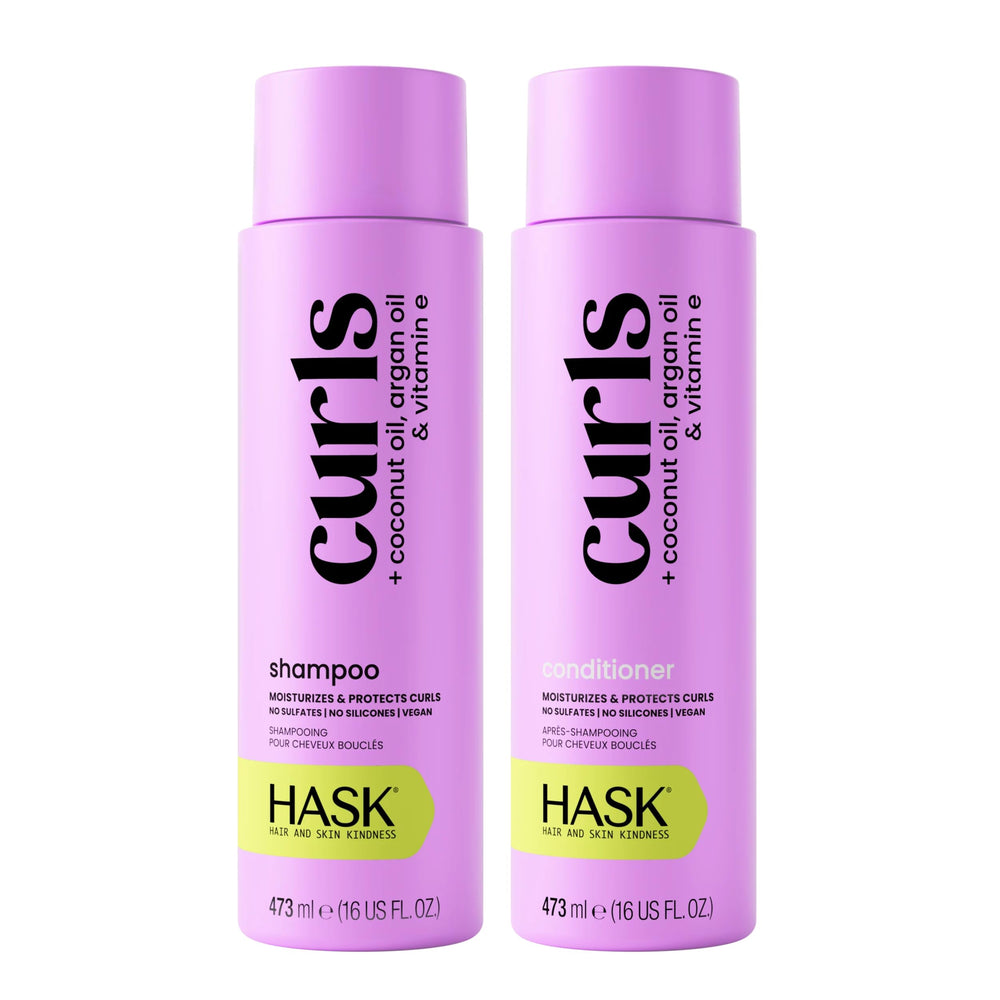 HASK front packaging showing both bottles and set benefits