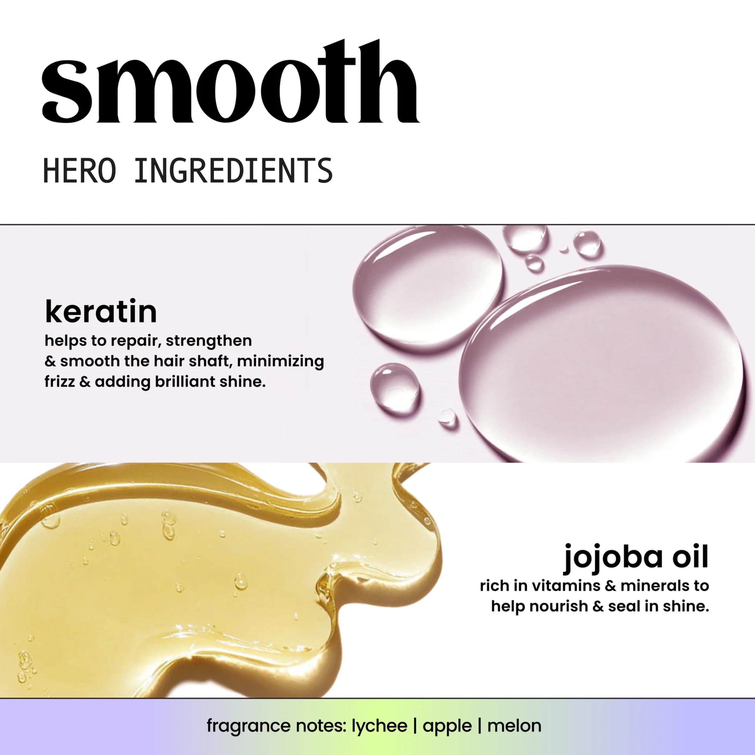 HASK jojoba seeds and keratin amino acids visualizing nourishment and repair