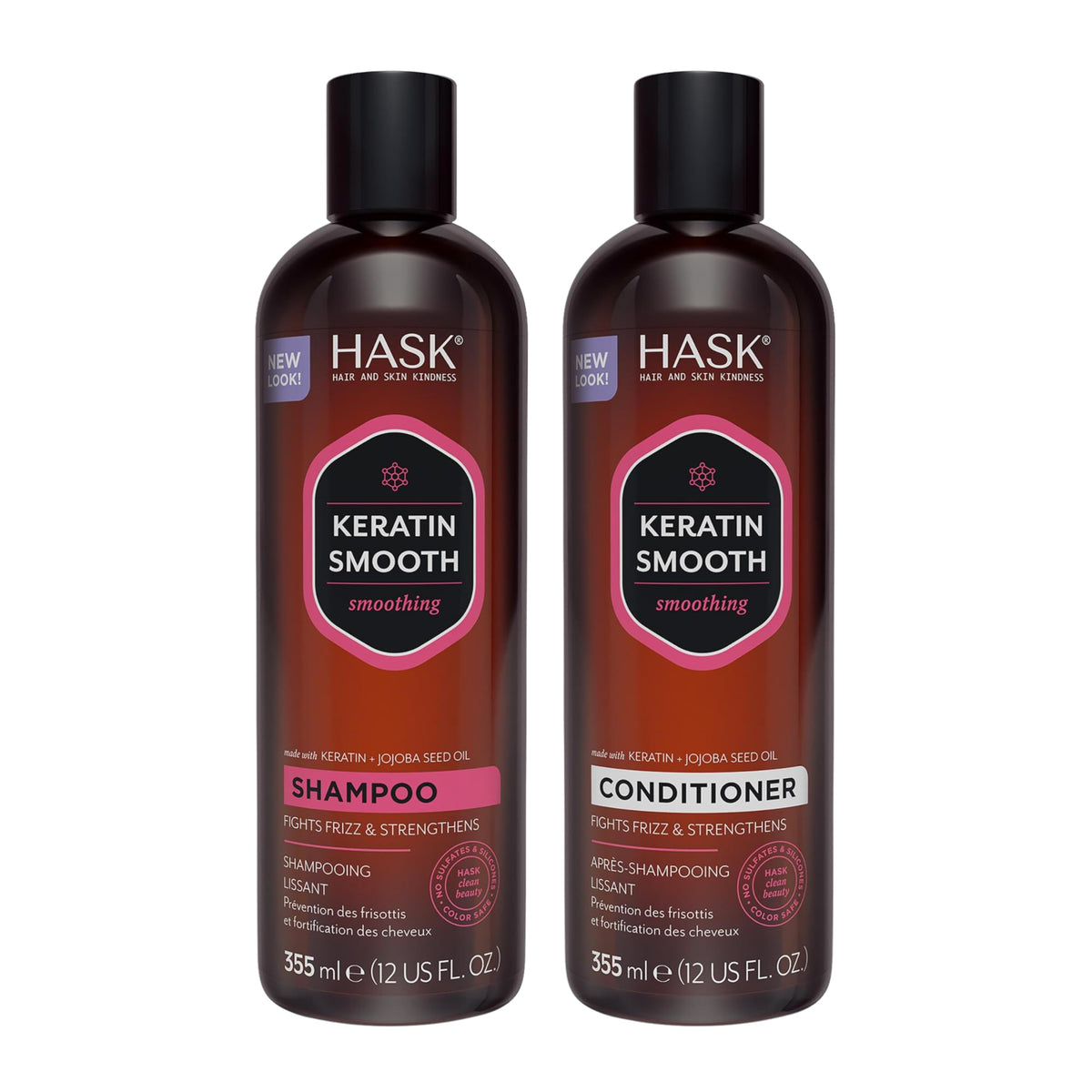 HASK front packaging showing set with clear smoothing benefits