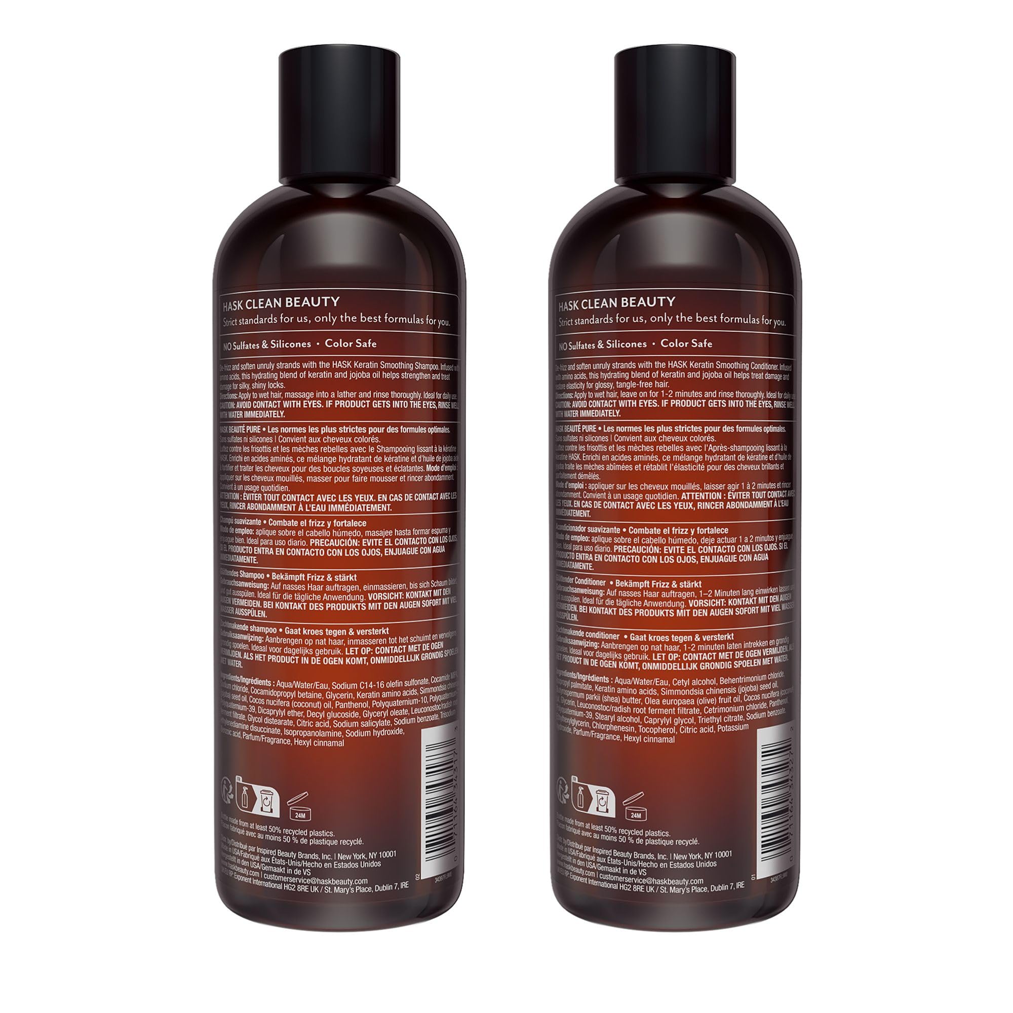 HASK set on bathroom shelf evoking everyday haircare routine