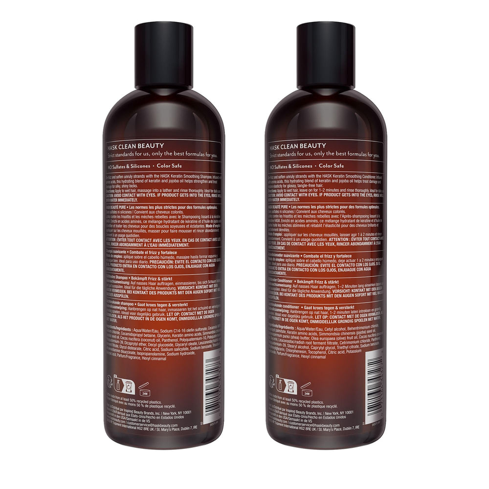 HASK set on bathroom shelf evoking everyday haircare routine