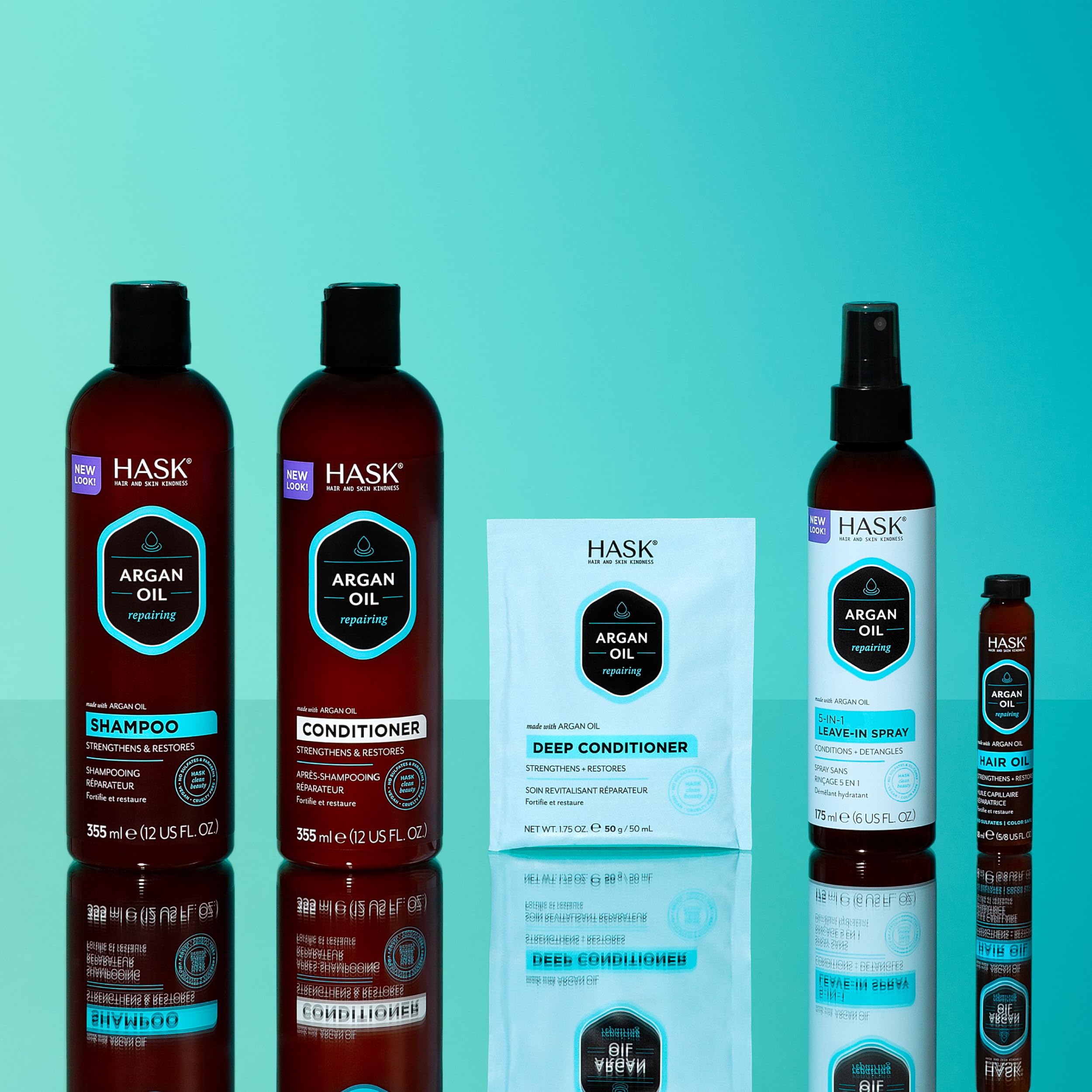 HASK on bathroom counter in lifestyle scene showing daily routine use