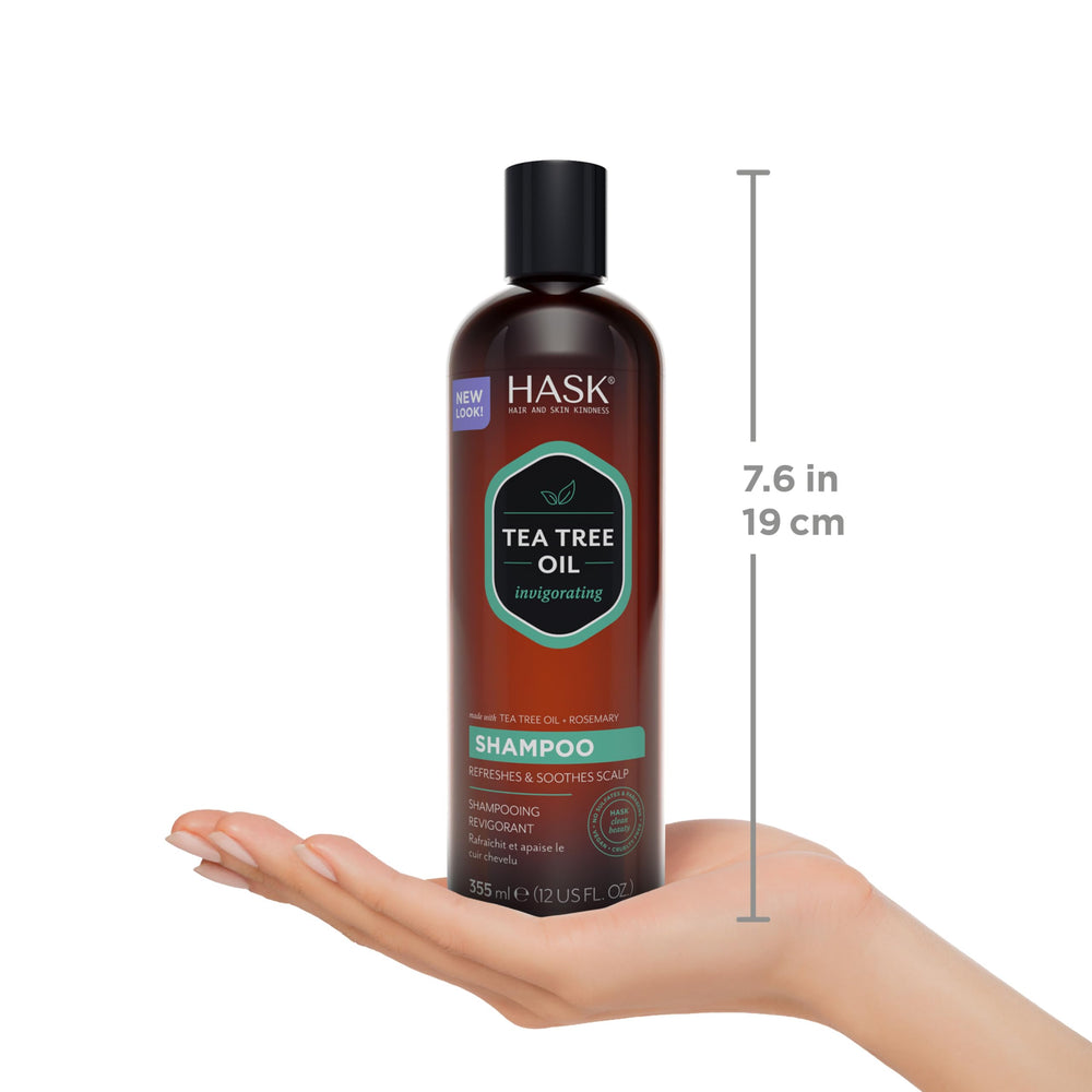 HASK products in shower setting showing easy in-shower use benefit