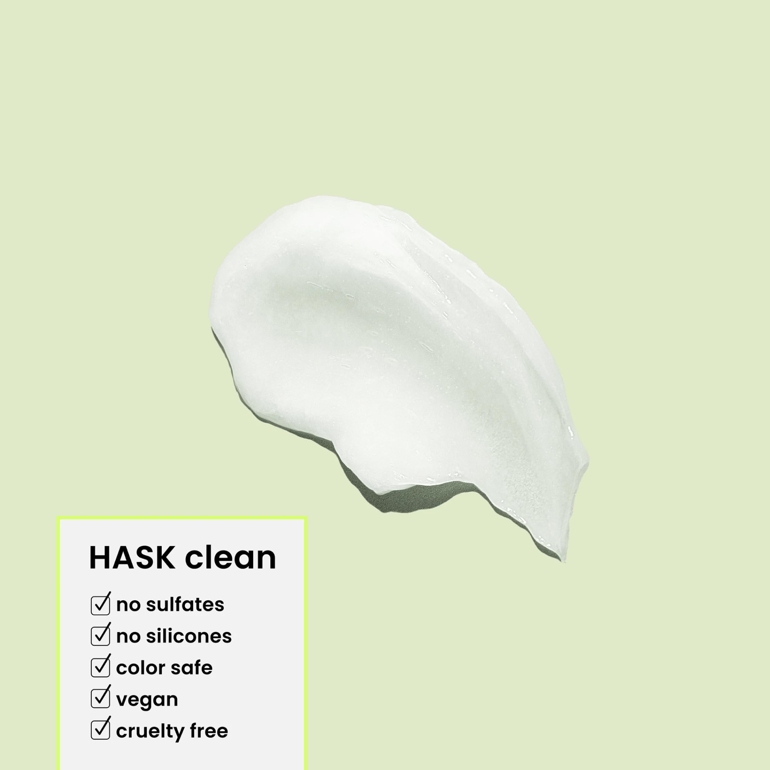 In-shower use with HASK lather massaging scalp for refreshed feel