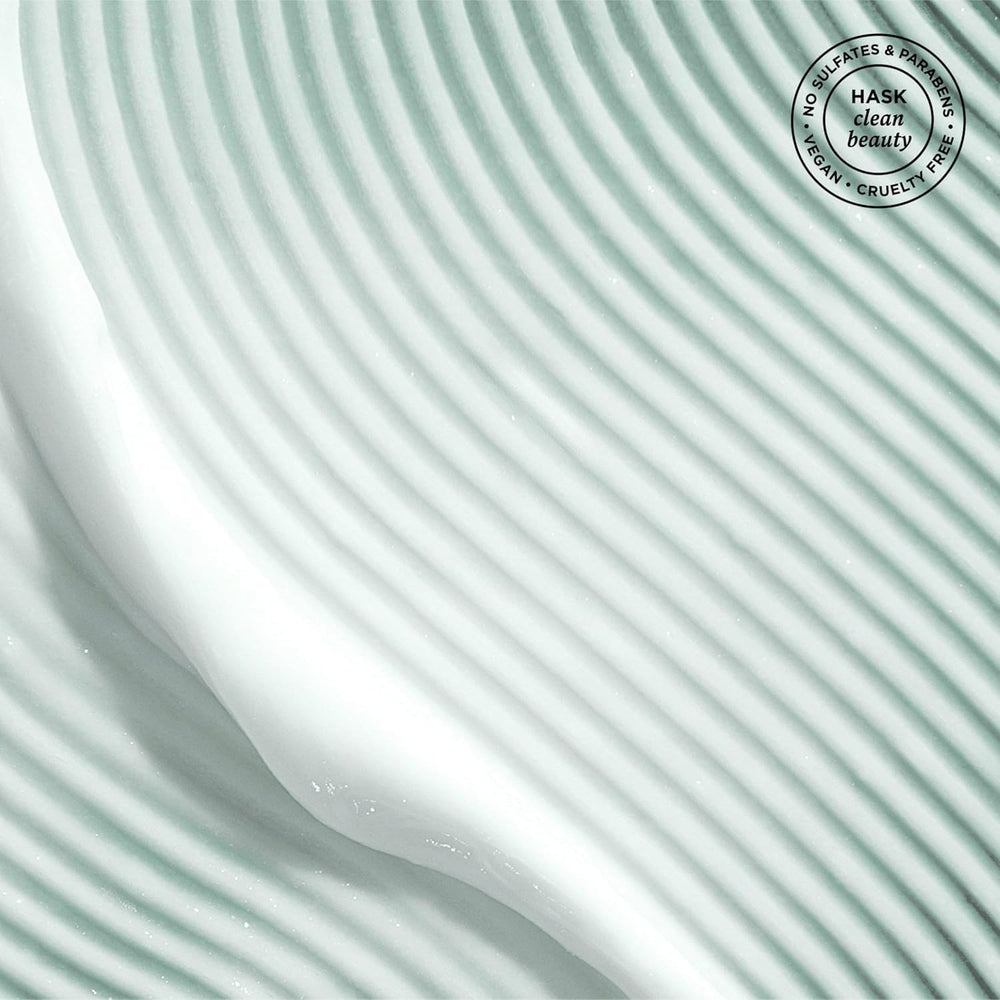 Close-up of hair texture after HASK use showing smoother, more manageable strands