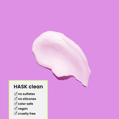HASK pump detail revealing bottle texture and user-friendly dispensing