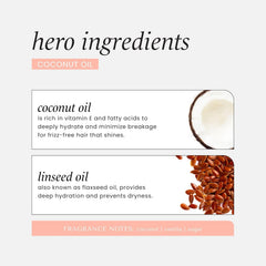 HASK texture of leave-in spray on hair strands showing lightweight softness