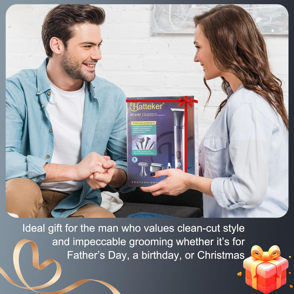 Hatteker lifestyle image of man using extension handle to shave his back unaided