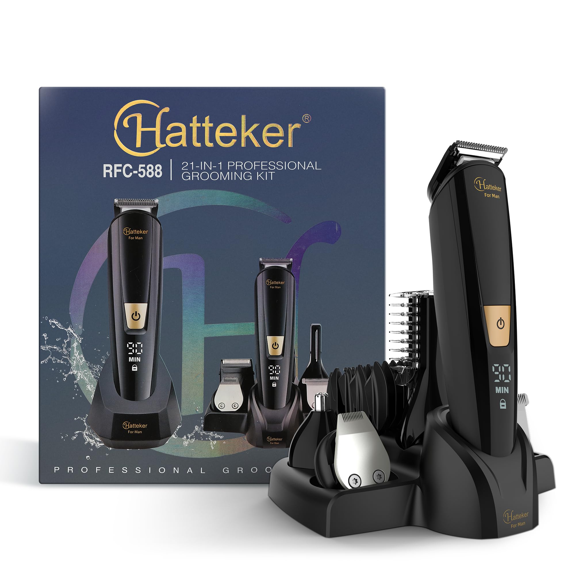 Hatteker held in hand to show size and scale for comfortable handling