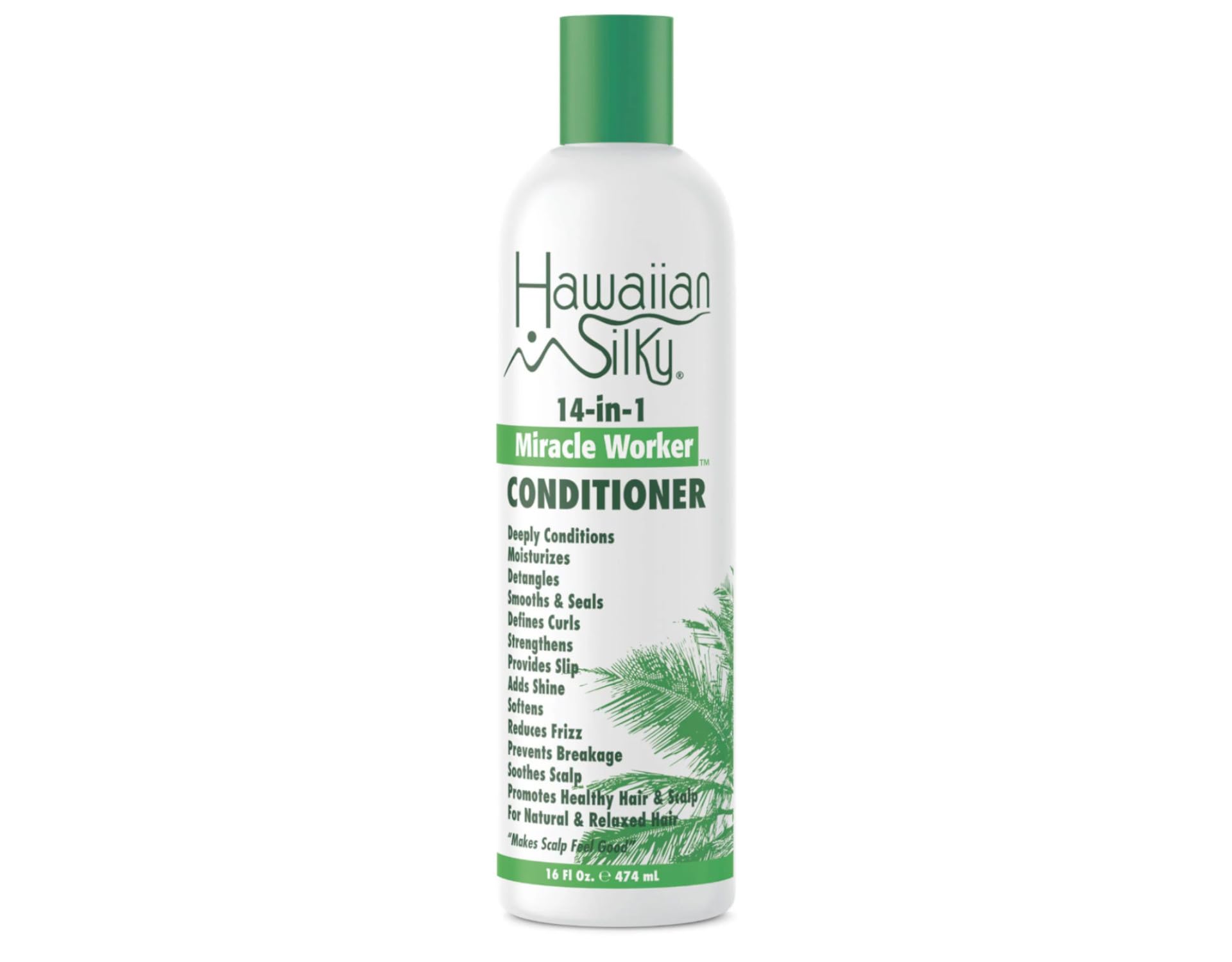 Hawaiian Silky activator spray misting over curls to define and add moisture