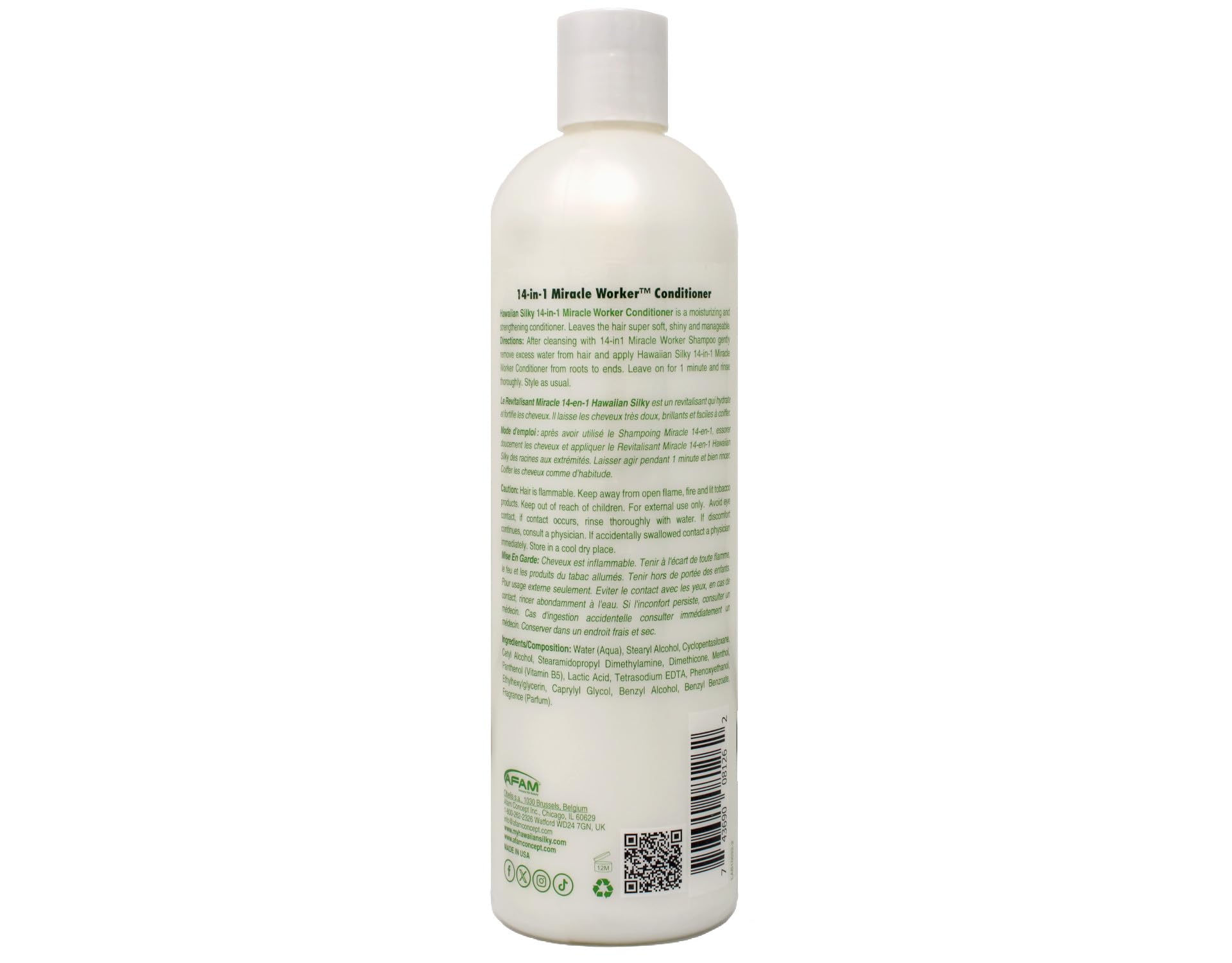 Hawaiian Silky in-use during wash routine illustrating improved manageability