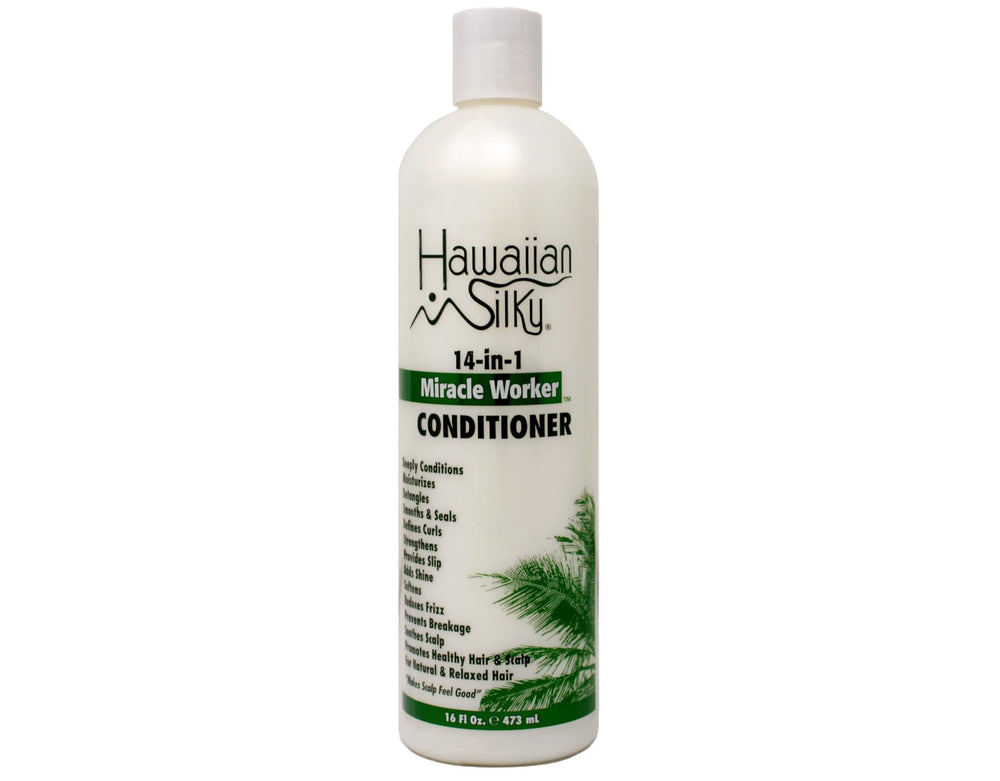 Hawaiian Silky shampoo bottle closeup highlighting easy-to-use cap