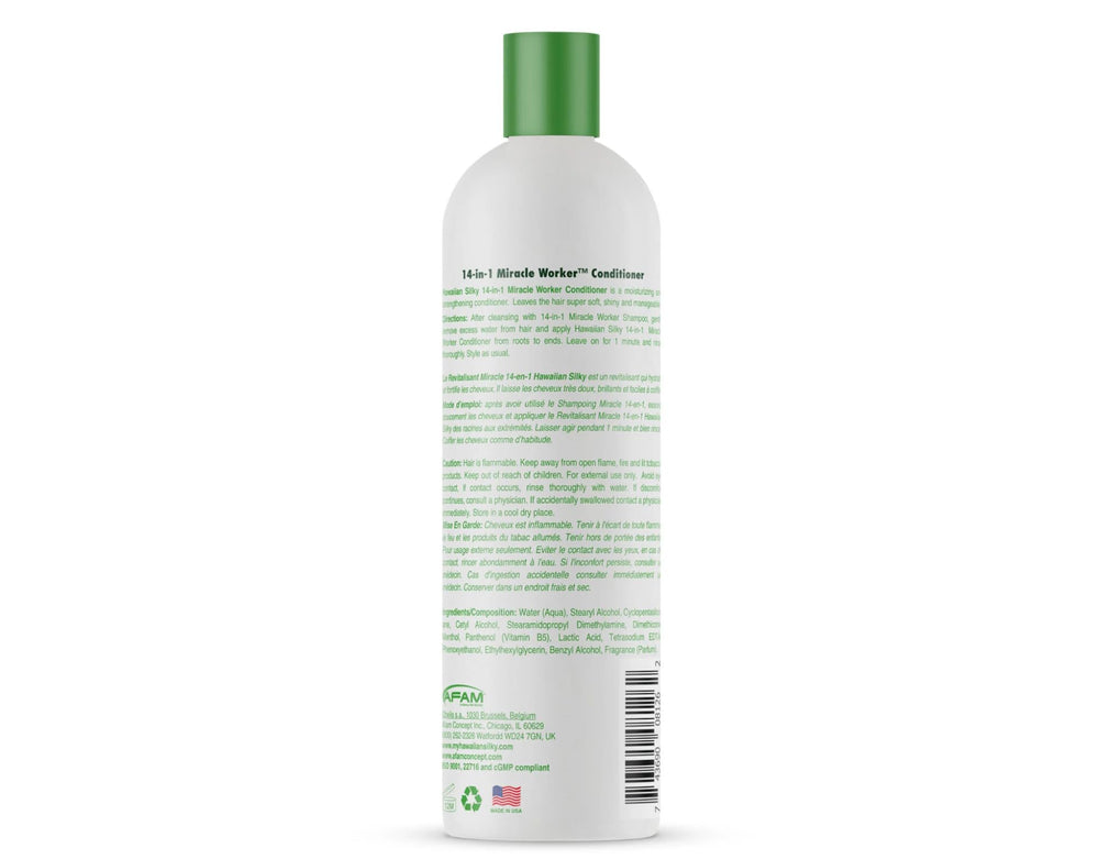 Hawaiian Silky bottles held in hand to show 16 fl oz size and value