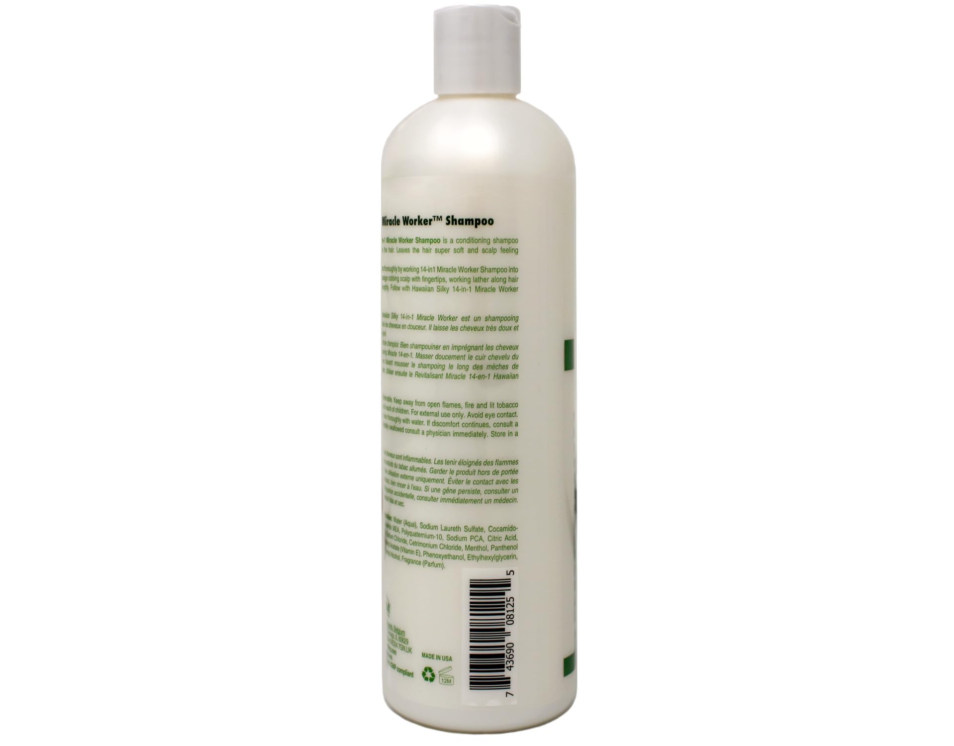 Hawaiian Silky conditioner cream texture showing smoothing properties