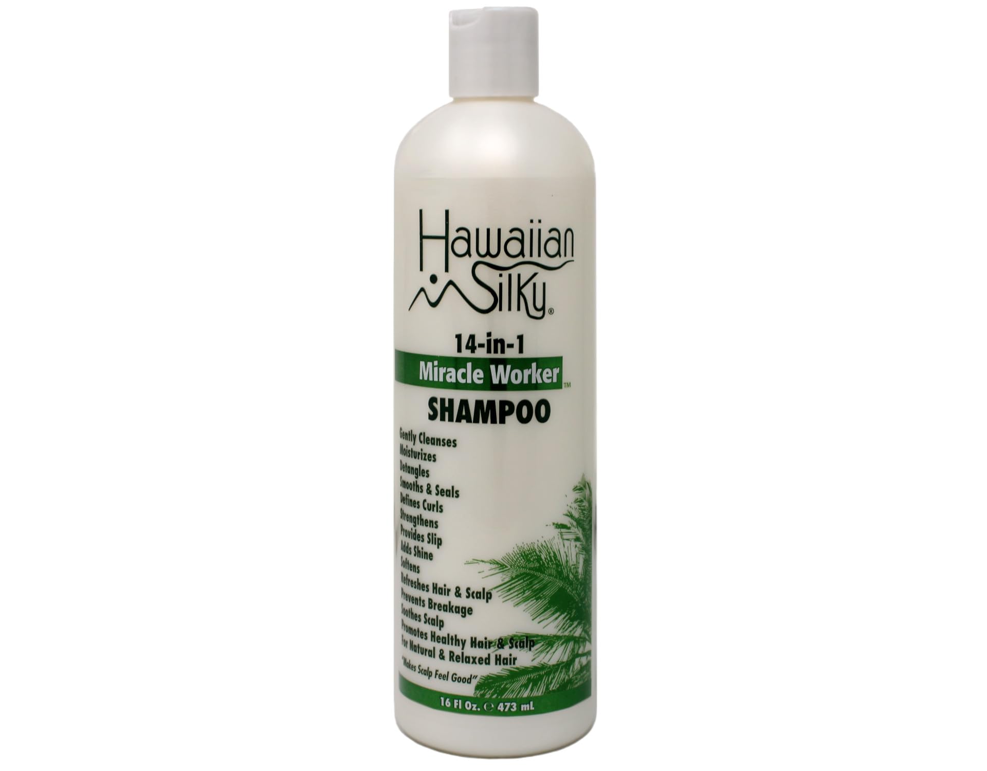 Hawaiian Silky shampoo lather on hair demonstrating gentle cleansing