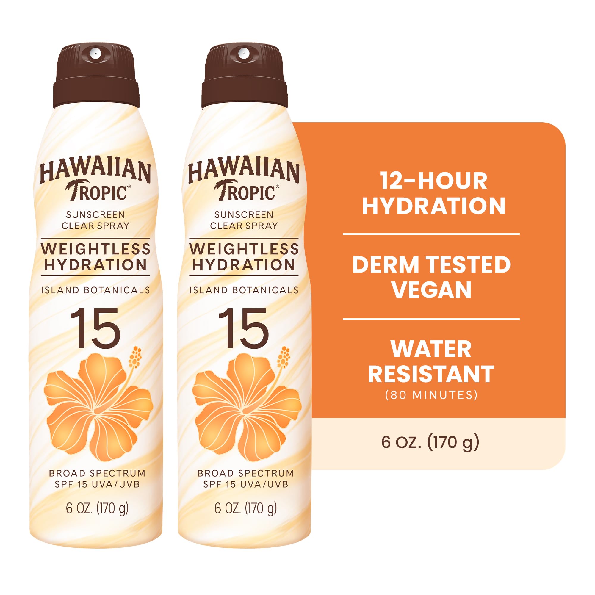 Hawaiian Tropic back label detailing ingredients and usage instructions for safety