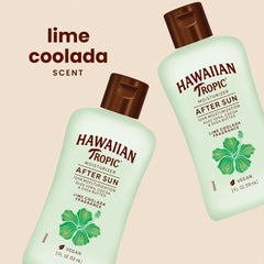 Hawaiian Tropic cream texture on skin demonstrating smooth hydration benefit
