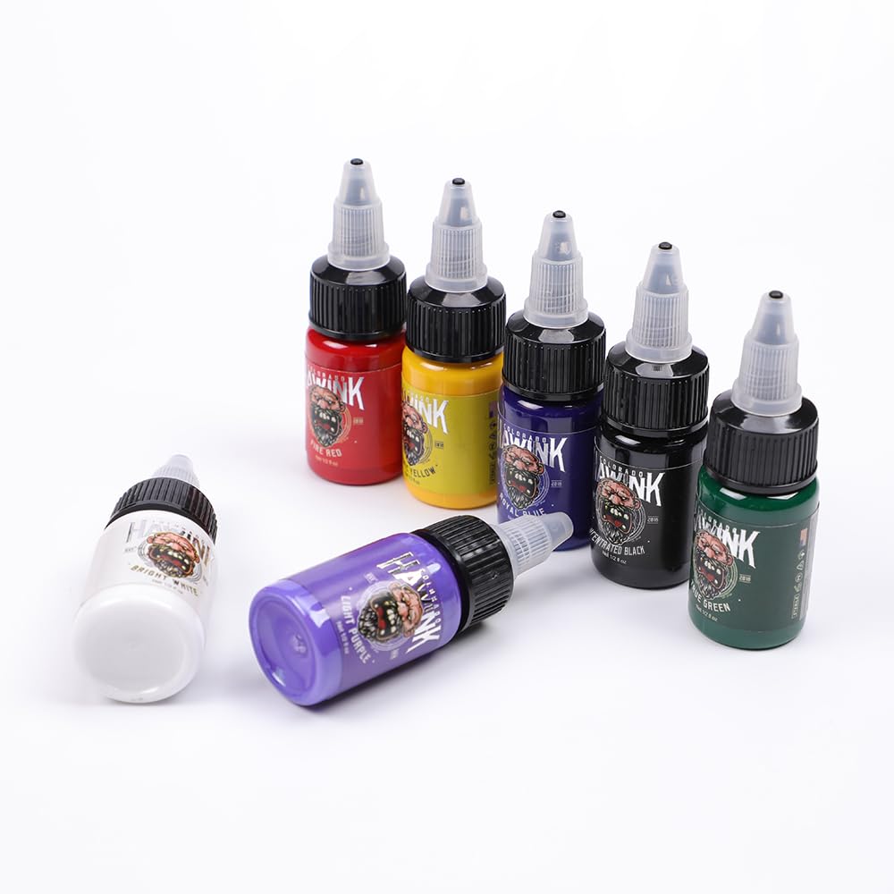 HAWINK bottle label detail highlighting pigment name and 15ml volume for clarity