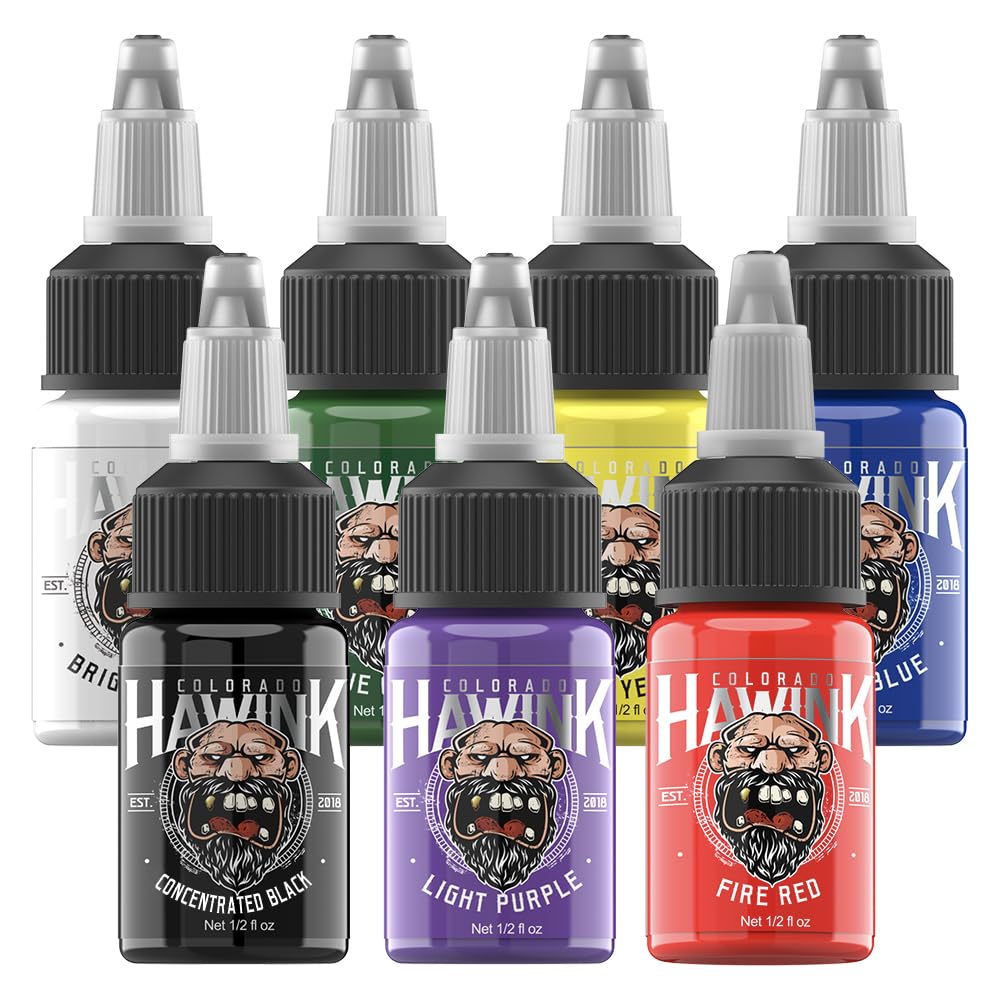 HAWINK front packaging showing seven 15ml bottles and clear labeling for quick selection