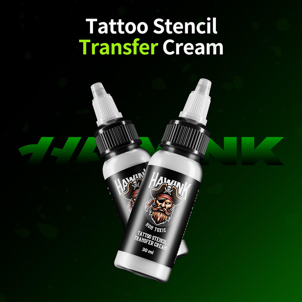 HAWINK tattoo gun in use demonstrating cordless convenience and precision
