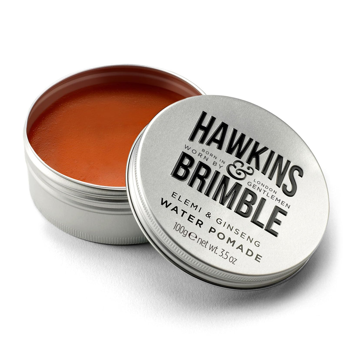 Hawkins & Brimble front packaging showing brand and strong hold benefit