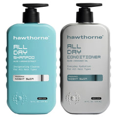 Hawthorne front packaging showing Night Swim scent and clean design for confidence