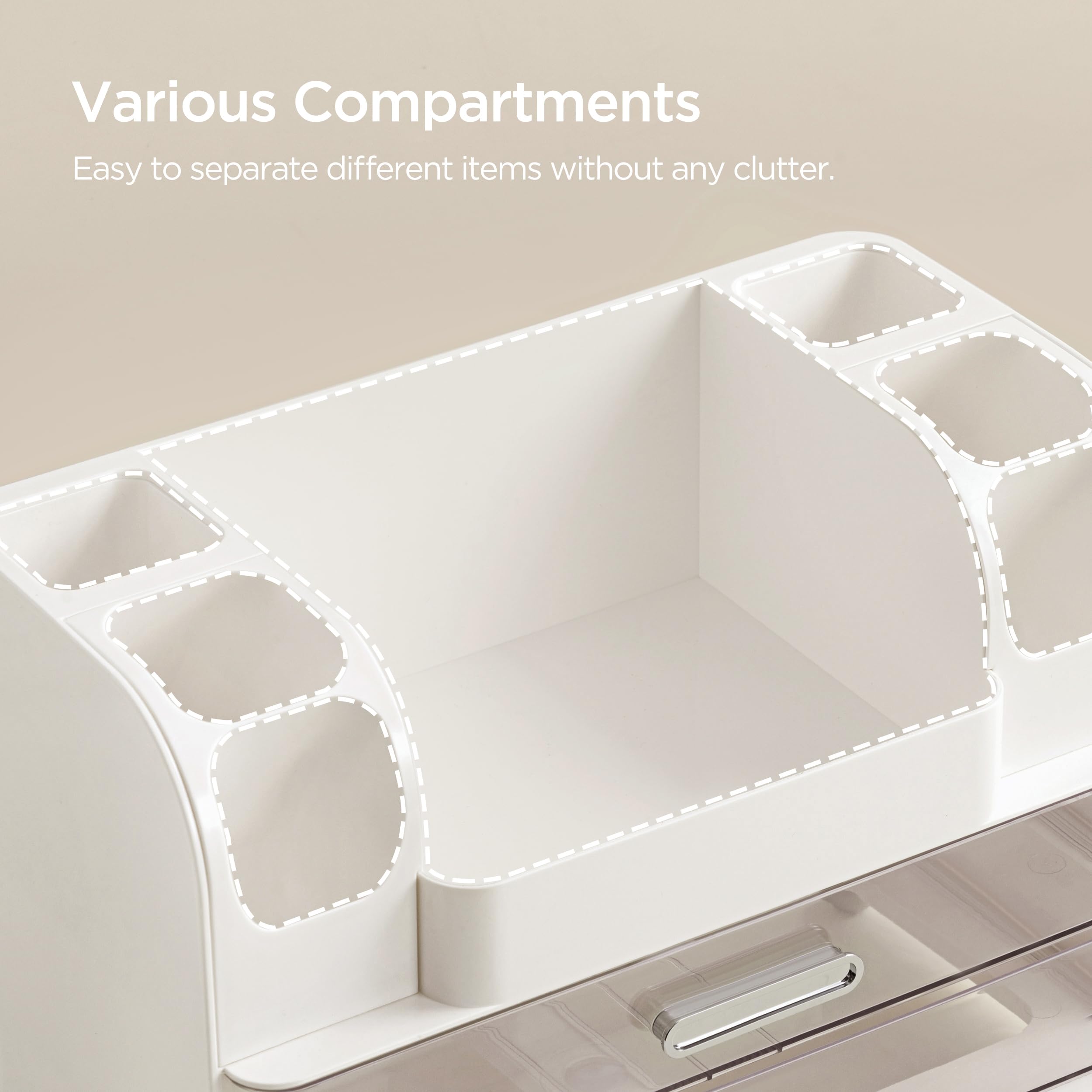 HBlife side slots holding makeup brushes upright for easy selection