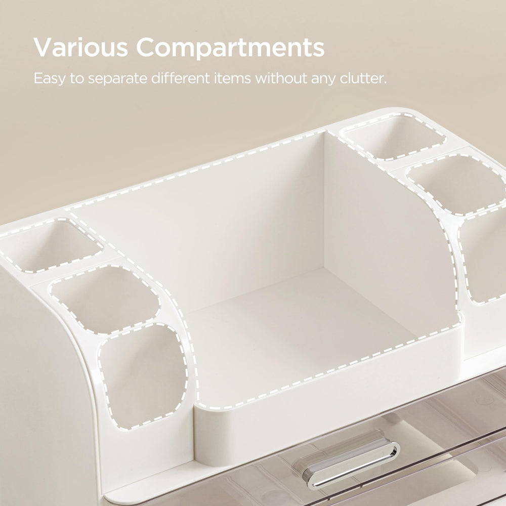 HBlife side slots holding makeup brushes upright for easy selection
