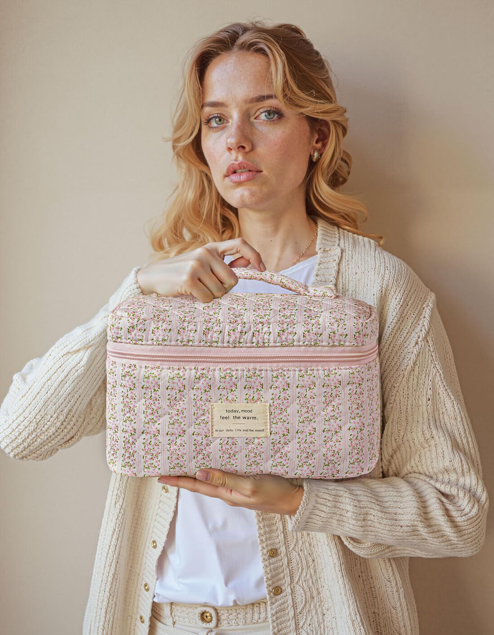HBselect pouches staged in suitcase showing organized travel and style benefit