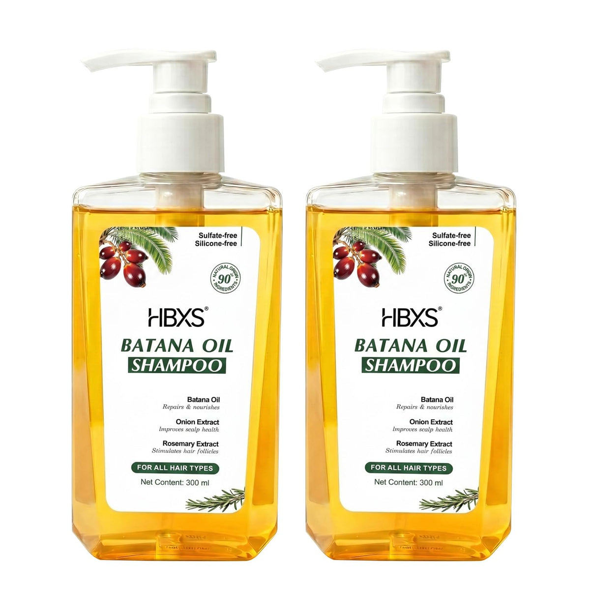 HBXS front bottle showing label and product benefits for nourishing care