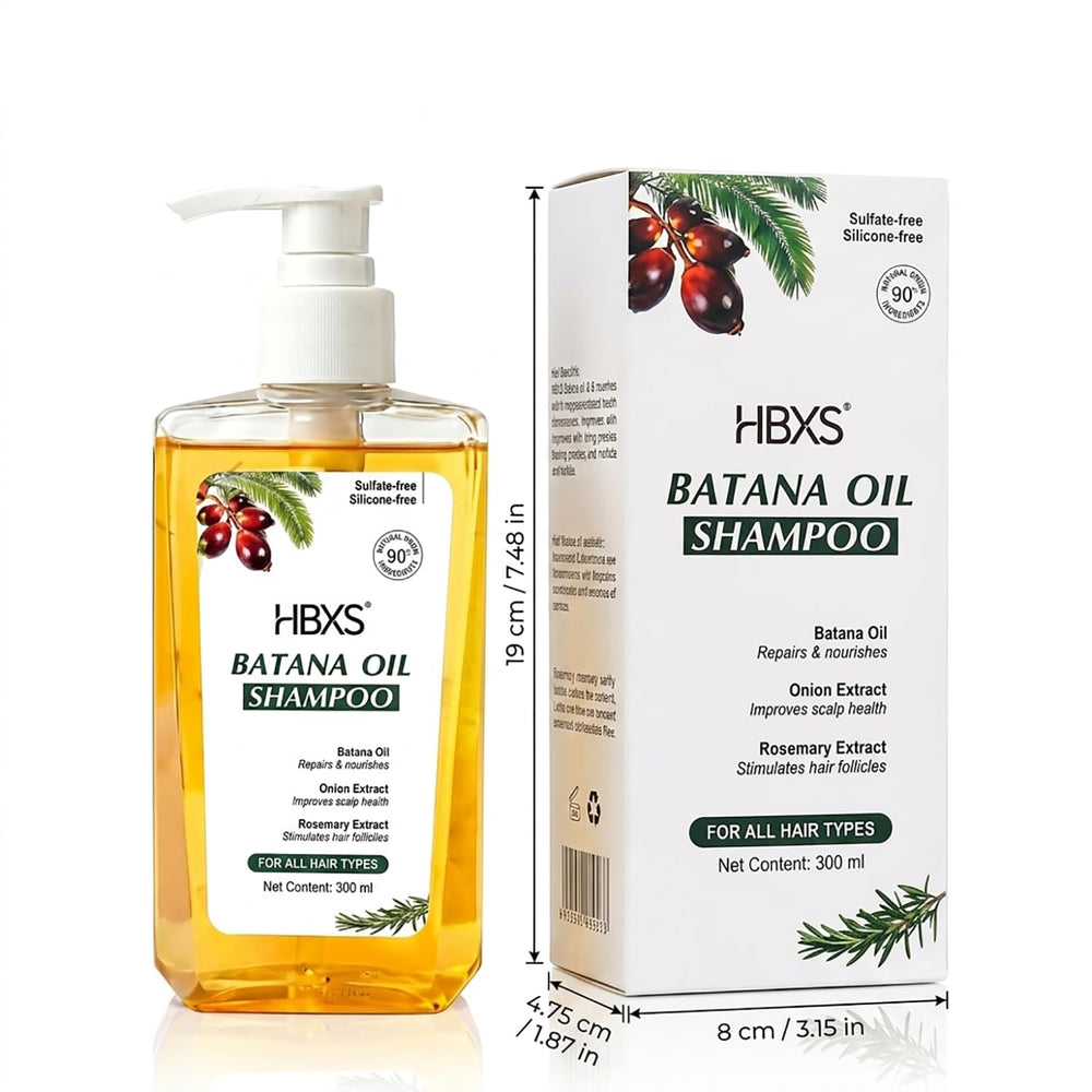 Wet hair after wash using HBXS showing improved manageability and shine
