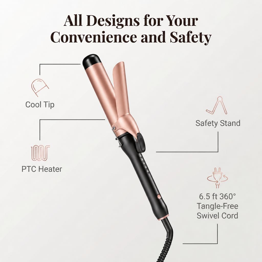 HCAH heat-resistant glove and accessories for safer styling