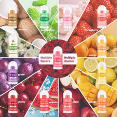 HCKLM assorted mini lip balms spread out to display thirteen flavors