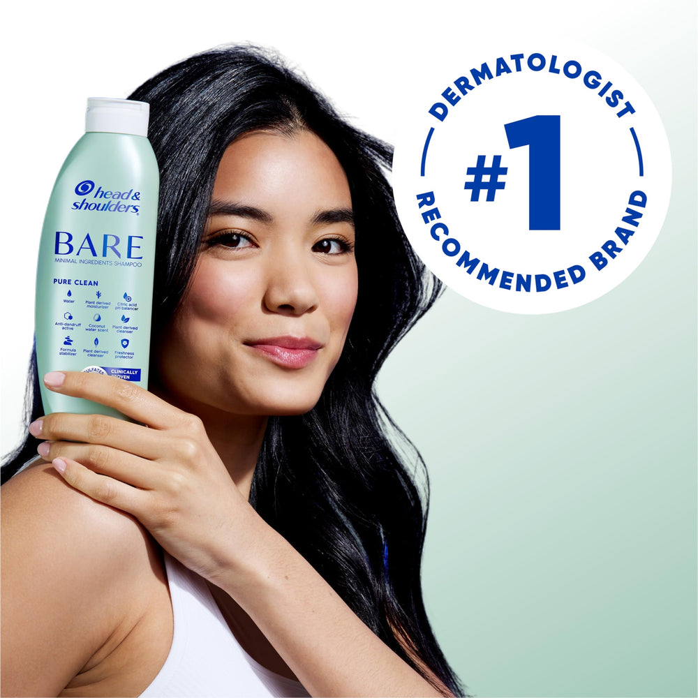 Head & Shoulders close-up label and cap showing ingredient clarity and usage info