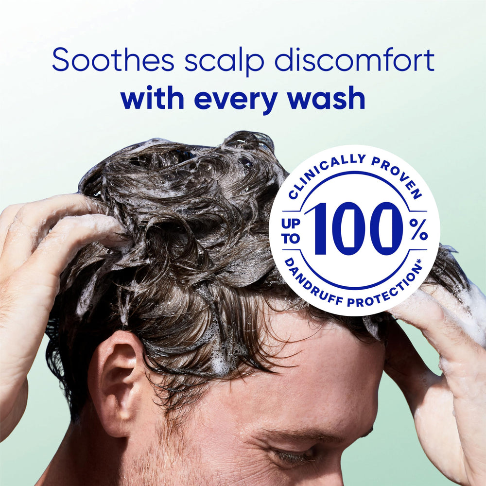 Bathroom shelf styling showing Head & Shoulders in a daily routine