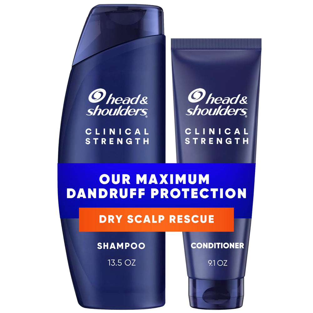 Head & Shoulders clinical strength front packaging shows dual pack benefits