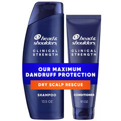 Head & Shoulders clinical strength front packaging shows dual pack benefits