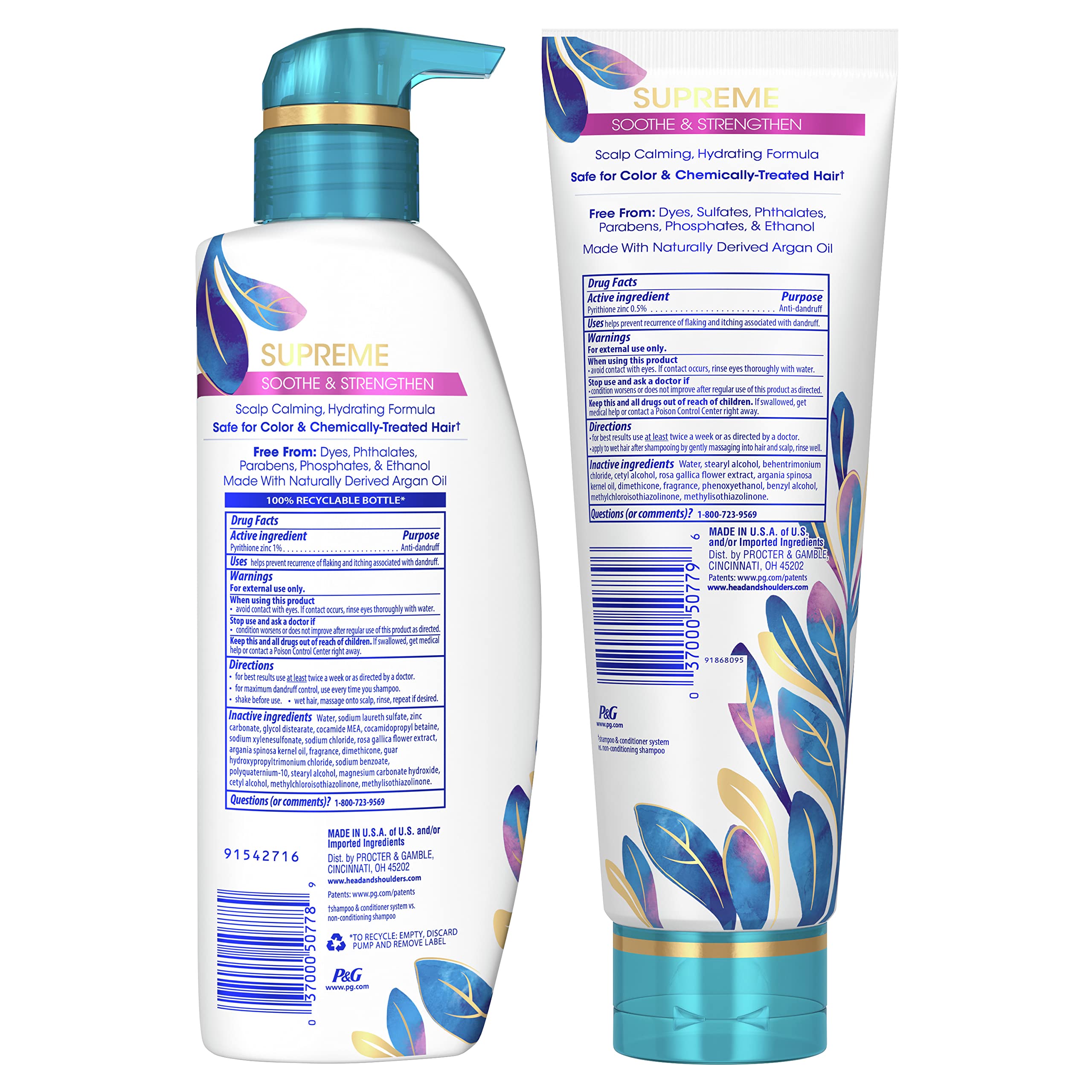 Head & Shoulders lifestyle bathroom shelf display showing premium daily haircare routine