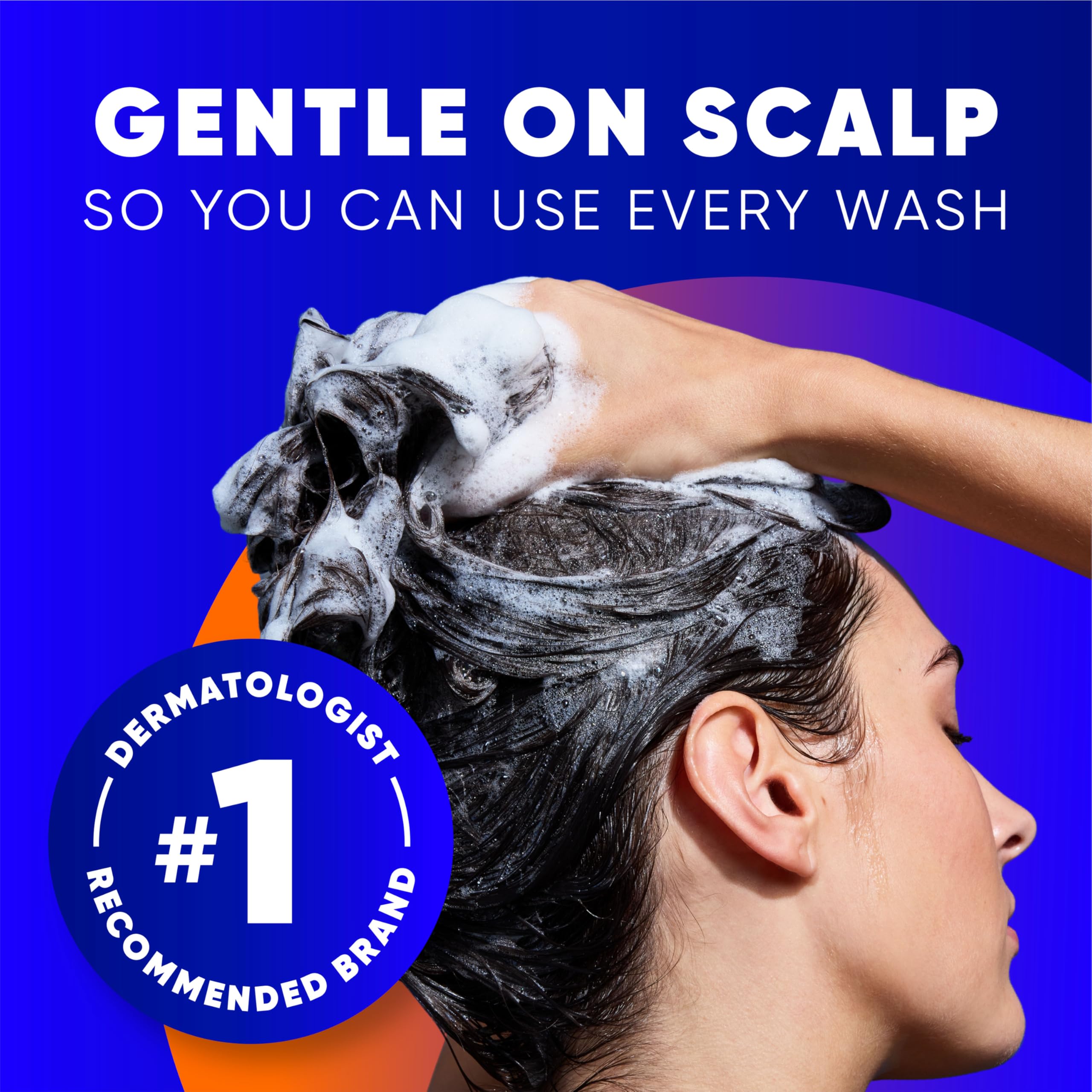 Head & Shoulders shampoo thick lather closeup demonstrates cleansing action