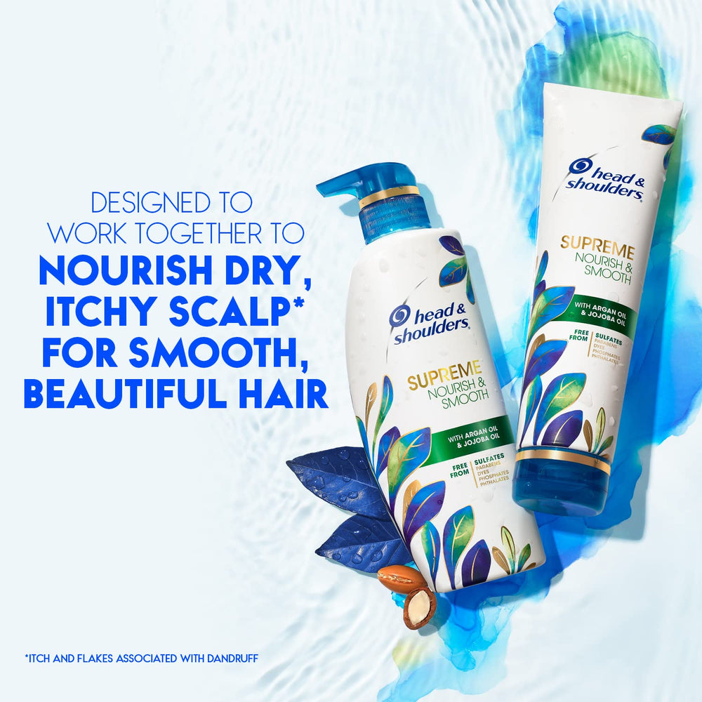 Head & Shoulders bottle being used in shower demonstrating easy application