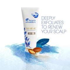 Head & Shoulders with argan oil bottle highlighting hydration boost