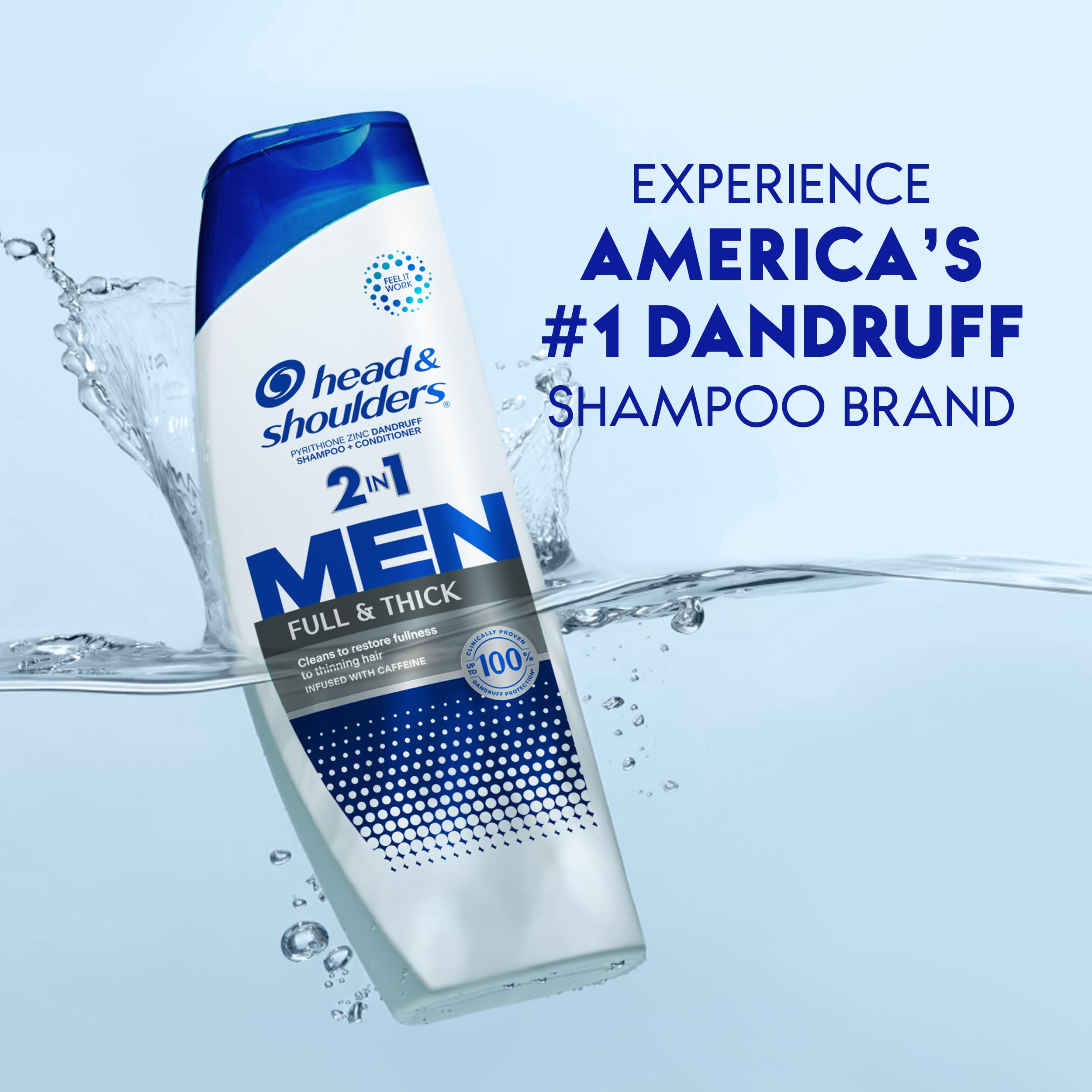 Head & Shoulders creating creamy lather in hand to show effective cleansing action