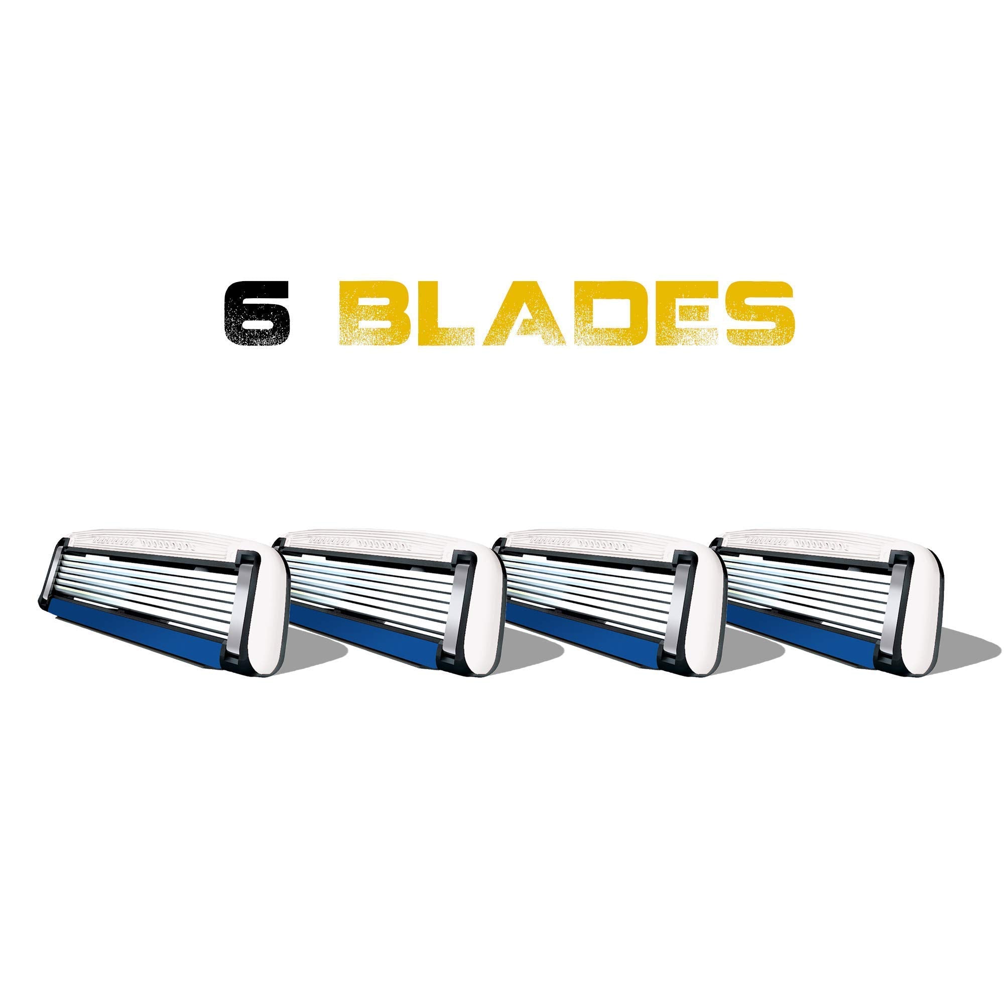HeadBlade HB6 cartridge mounted in compatible razor showing easy installation