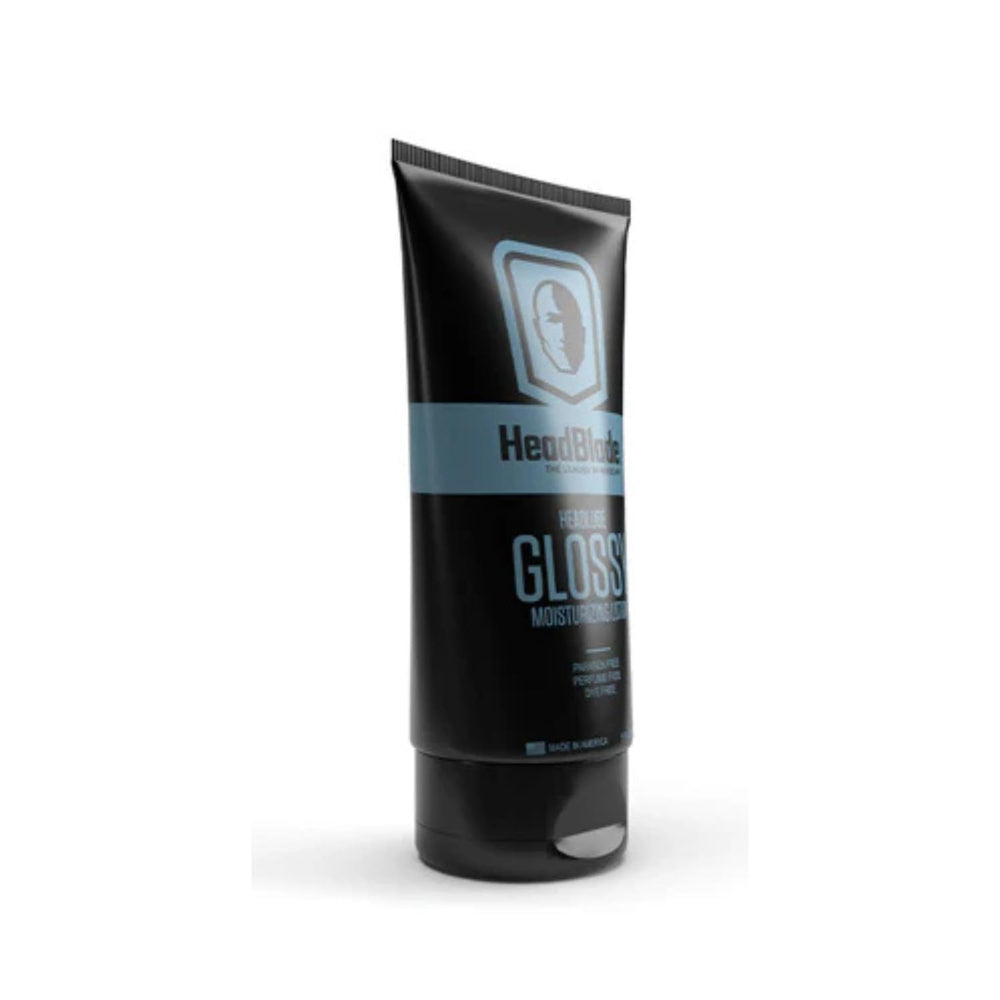 HeadBlade HeadLube pump dispensing a small amount for easy controlled use