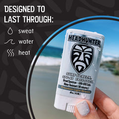 Headhunter applied on cheek demonstrating quick, even coverage and blend