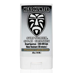 Headhunter face stick front packaging showing compact tinted stick and SPF benefit