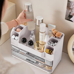 Heaime open drawer with sheet masks showing organized bulk storage