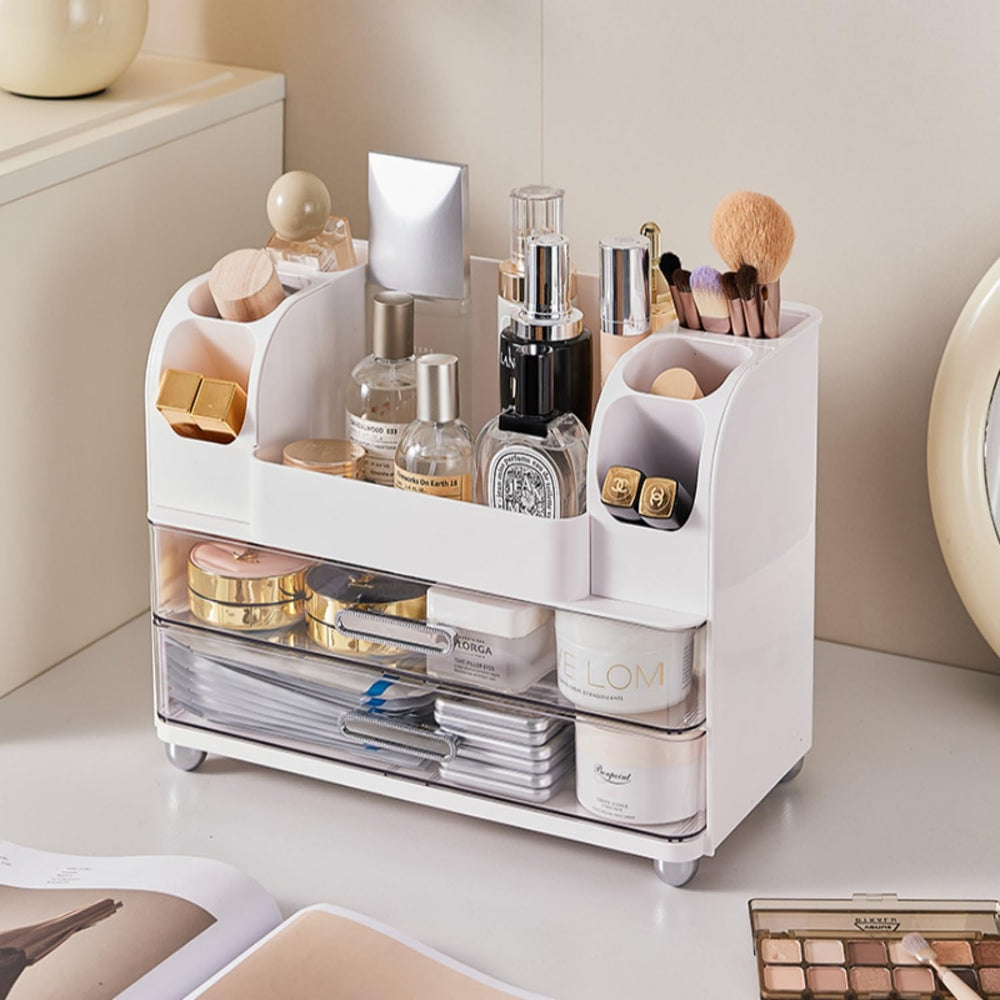 Heaime two drawers closed offering concealed storage and neatness
